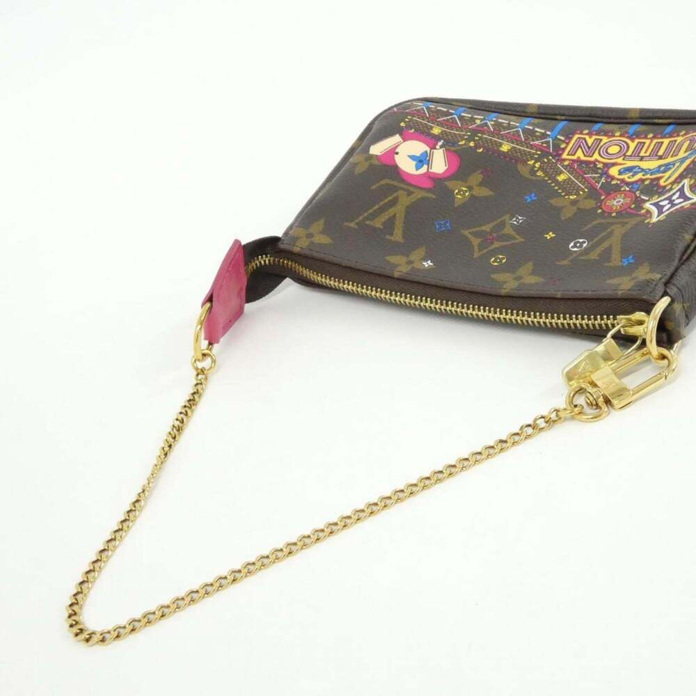 LOUIS VUITTON Authentic Brown Monogram Pochette Pouch - Picture 7 of 8